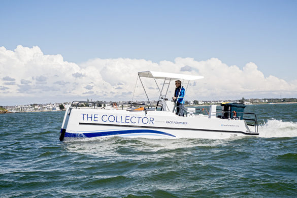 collector déchets plastique océans